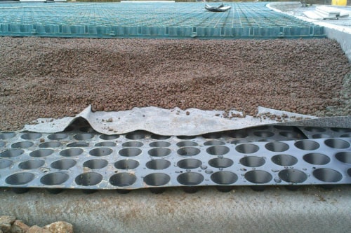 MatGeco - DrainoTech G20 géocomposite de drainage et rétention d'eau pour toiture verte intensive ou extensive